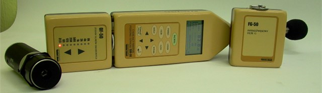 SON-50 sound level meter manufactured by Sonopan with module OF-50 and microphone  BRUEL & KJAER type 4189 and microphone SV 01A
