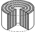 Examples of multilayer elastomeric structures