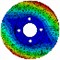 The natural modes and frequencies of constrained pin and disc