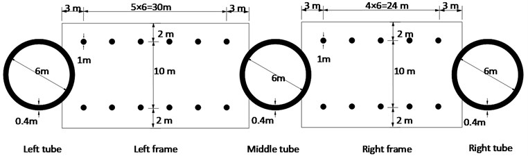 Tube connected building group