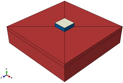 a) Circular tank 3D model and b) Cubic tank 3D model