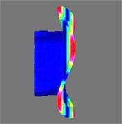 Analyzed flexspline vibration shape