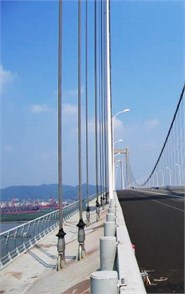 The vertical cable used in suspension bridge with hinged-fixed boundary conditions