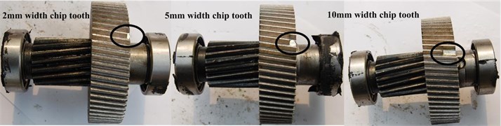 Three different levels chip tooth