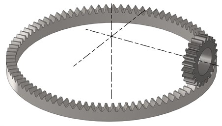 Meshing model of the gear pair
