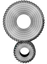 Finite element model of involute beveloid helical gear pairs