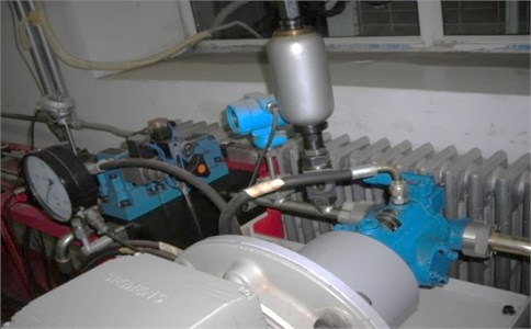 Test plunger pump rig
