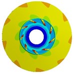 Deformation distribution for impellers with different thicknesses