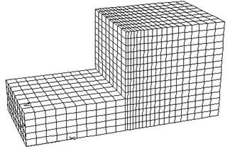 3D mesh model of reinforced structure