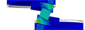 Sliding mechanisms of MSFI bearing with different coefficient of friction