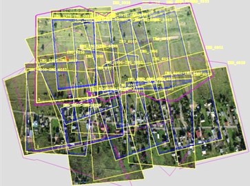 Geometric model of village Kazbiejai object and city Taurage