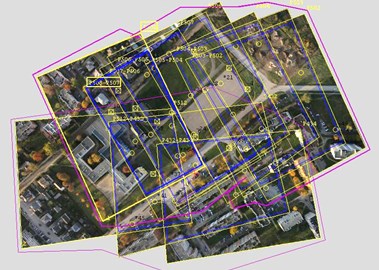 Geometric model of village Kazbiejai object and city Taurage