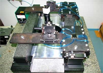 General view of carriage of angle measurement comparator