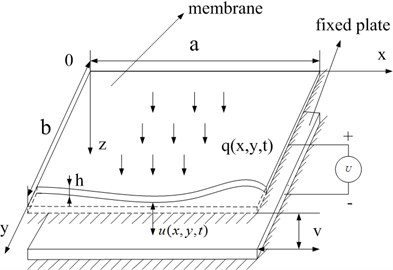Multi-fields coupled dynamic model of a micro film