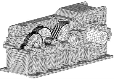 The finite element model of gear system