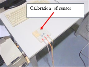 Calibration of the sensor