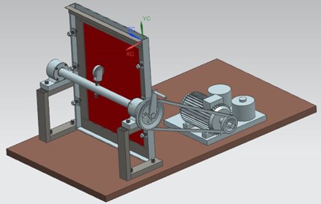 A view on a fatigue test machine