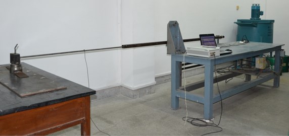 Photograph of the test platform