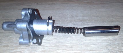 View of the tensioner with a washer