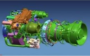 3D model of engine system