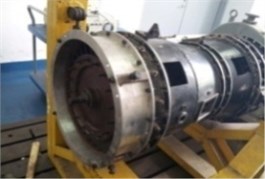 After installed thick wall turbine casing