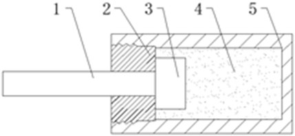 Schematic diagram of elastomer buffer structure