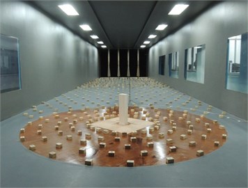 The CAARC building model in wind tunnel tests