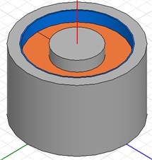 Magnetic field of the piston in a single-pole MR damper