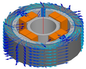 Structure and magnetic flux of multiple-pole piston in MR damper