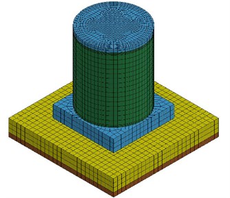 Numerical model for seismic test