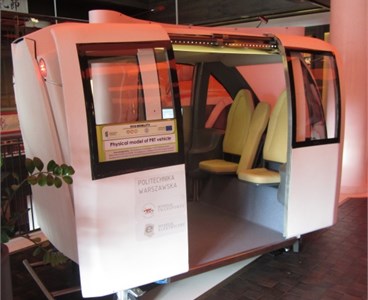 PRT cabin model (Warsaw University of Technology – ECO Mobility)