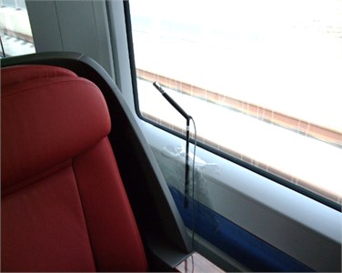 Testing point of the interior noise in the high-speed train
