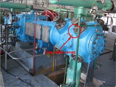 The disposition of experimental  equipment for gas valve