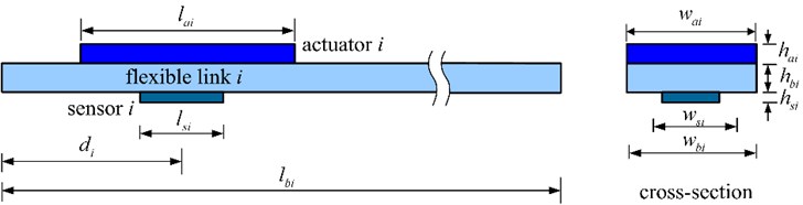 The ith flexible link of the manipulator system