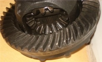 A pair of hypoid gears with wear and spot teeth fault