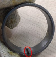 Faults of inner ring, outer ring and roller element