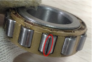 Faults of inner ring, outer ring and roller element