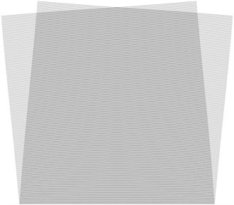 Stroboscopic geometric moiré images when the gap width is i= 1
