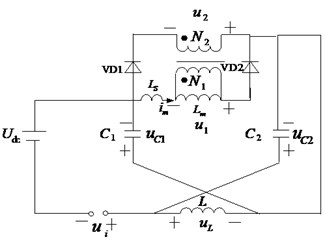 Equivalent circuit of this novel Z-source inverter indifferent states