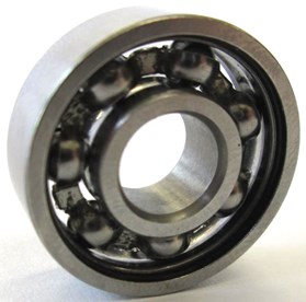 a) The deep groove ball bearing 608Z and b) its model [6]
