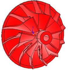 3D model of turbine and impeller with ANSYS