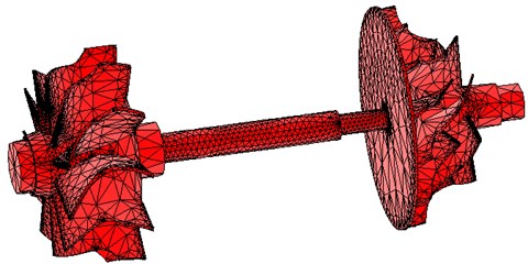 FEM model of the rotor system