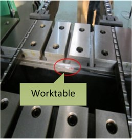 Positions where strain foils are fixed