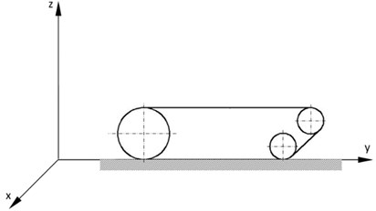 Track model: a) CAD Model, b) Simplified model