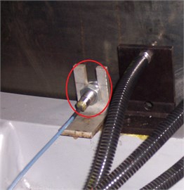 Measuring point at generator and turbine guide bearings