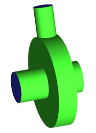Geometric model of the centrifugal pump