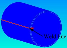 FEM modeling of the DH36 welded tube