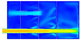 Analysis result of the main muffler inlet pipe