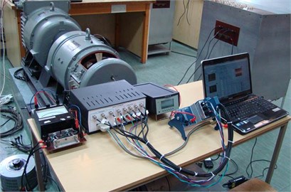 The system for measuring and evaluating the vibration condition of the machine under test  which is a subsystem of the diagnostic system  of parameter of the electrical machines
