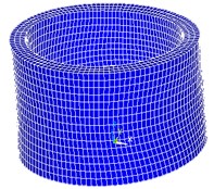 Numerical modelling of the cylindrical actuator